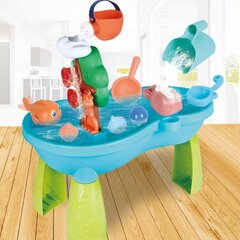 Ūdens un smilšu galds 2in1 Woopie, zils cena un informācija | Ūdens, smilšu un pludmales rotaļlietas | 220.lv