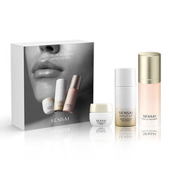 Sejas kopšanas dāvanu komplekts Sensai Total Lip Treatment Gift Set sievietēm: nakts/dienas krēms Micro Mousse Treatment, 30 ml + lūpu krēms Total Lip Treatment, 15 ml + izgaismojošs krēms Illuminate Cream, 6 ml cena un informācija | Sejas krēmi | 220.lv