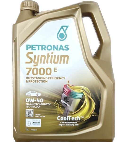 Petronas Syntium 7000 Hybrid 0W-20 SP motoreļļa, 5L cena un informācija | Motoreļļas | 220.lv