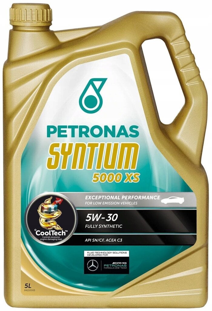 Petronas Syntium 5000 XS 5W-30 SN motoreļļa, 5L cena un informācija | Motoreļļas | 220.lv