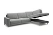 Labās puses stūra dīvāns Bogart Elentio L, pelēks cena un informācija | Stūra dīvāni | 220.lv