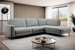 Labās puses stūra dīvāns Bogart Elentio L, pelēks cena un informācija | Stūra dīvāni | 220.lv