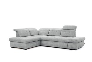 Kreisās puses stūra dīvāns Bogart Majores L, pelēks cena un informācija | Stūra dīvāni | 220.lv