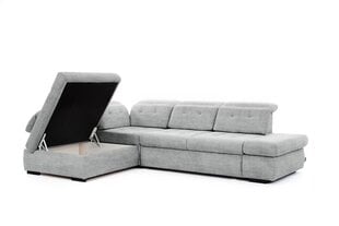 Левосторонний угловой диван Bogart Majores L, серый цвет цена и информация | Угловые диваны | 220.lv
