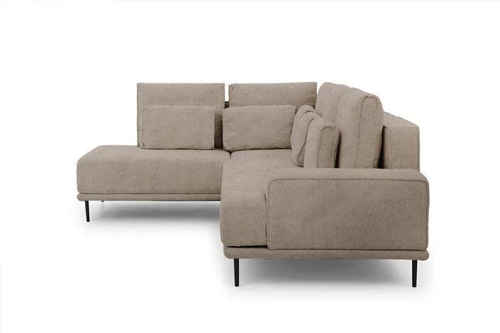 Kreisās puses stūra dīvāns Bogart Nicole, brūns цена и информация | Stūra dīvāni | 220.lv