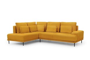 Kreisās puses stūra dīvāns Bogart Nicole, dzeltens cena un informācija | Stūra dīvāni | 220.lv