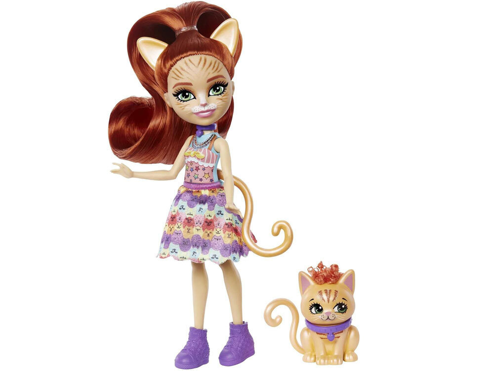 Lelle un kaķis, Enchantimals цена и информация | Rotaļlietas meitenēm | 220.lv