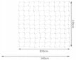 LED vītņu tīkls, 160 LED, 2.2 m цена и информация | Ziemassvētku lampiņas, LED virtenes | 220.lv