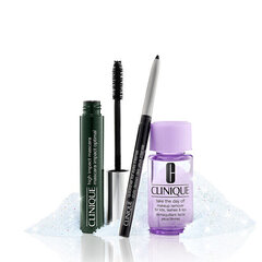 Подарочный набор декоративной косметики Clinique High Impact Mascara Set: тушь для ресниц Mascara Impact Optimal, 7 мл + карандаш для глаз Quickliner For Eyes Intense, 0,14 г + средство для снятия макияжа Makeup Remover For Lids, Lashes & Lips, 30 мл цена и информация | Тушь, средства для роста ресниц, тени для век, карандаши для глаз | 220.lv