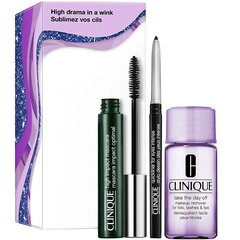 Подарочный набор декоративной косметики Clinique High Impact Mascara Set: тушь для ресниц Mascara Impact Optimal, 7 мл + карандаш для глаз Quickliner For Eyes Intense, 0,14 г + средство для снятия макияжа Makeup Remover For Lids, Lashes & Lips, 30 мл цена и информация | Тушь, средства для роста ресниц, тени для век, карандаши для глаз | 220.lv