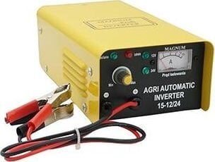 MAGNUM INVERTER RECTFIER AGRI 15 AUTO 12/24V , 3-10A , 200Ah cena un informācija | Akumulatoru lādētāji | 220.lv