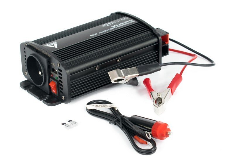 AZO Digital 24 VDC / 230 VAC Automotive Inverter IPS-800U 800W cena un informācija | Sprieguma pārveidotāji | 220.lv