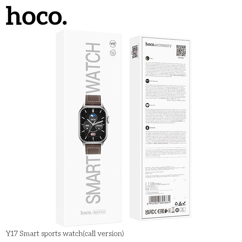 Hoco Y17 Silver cena un informācija | Viedpulksteņi (smartwatch) | 220.lv