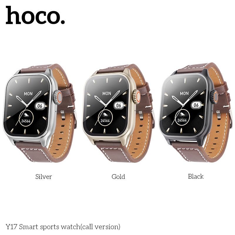 Hoco Y17 Black цена и информация | Viedpulksteņi (smartwatch) | 220.lv