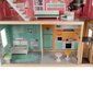Liela koka leļļu māja ar mēbelēm, 114 cm cena un informācija | Rotaļlietas meitenēm | 220.lv