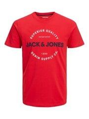Jack & Jones t-krekls vīriešiem 12235234*01, sarkans cena un informācija | Vīriešu T-krekli | 220.lv