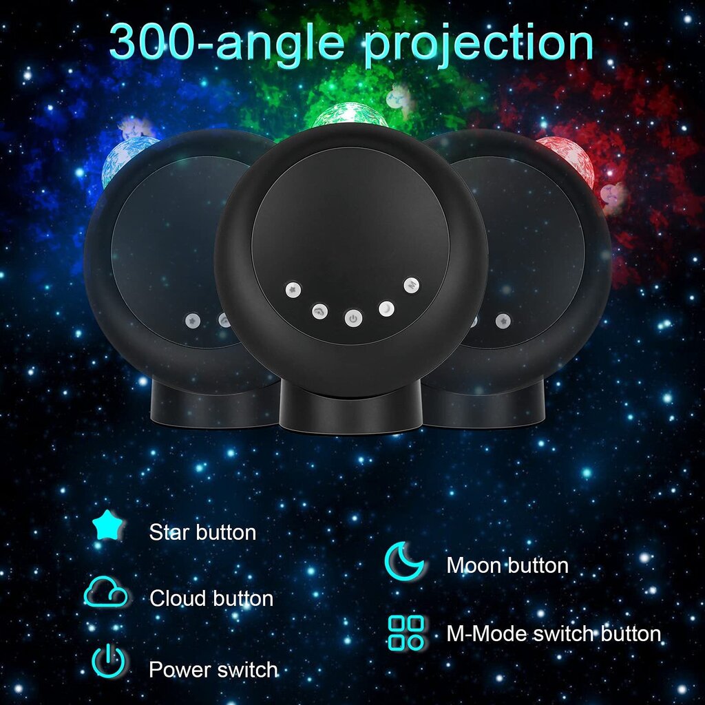 Smurf Night sky LED projektors - lampa цена и информация | Lampas bērnu istabai | 220.lv