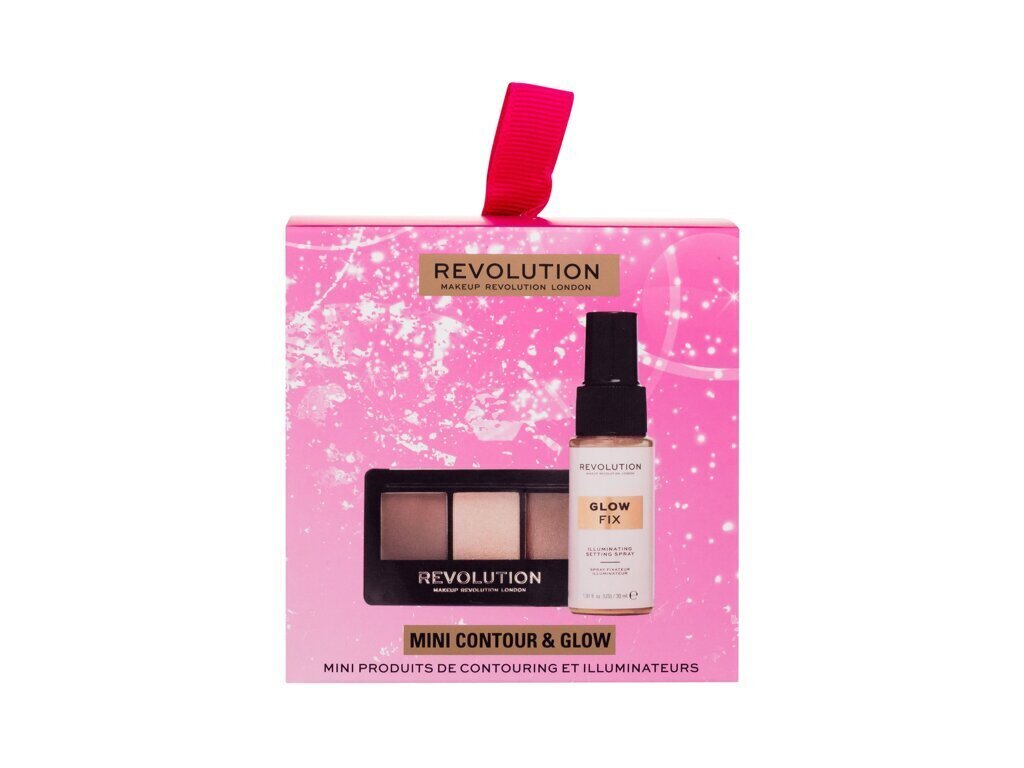 Kosmētikas komplekts Makeup Revolution London: grima fiksators, 30 ml + universāls pūderis, 3x1,05 g cena un informācija | Grima bāzes, tonālie krēmi, pūderi | 220.lv