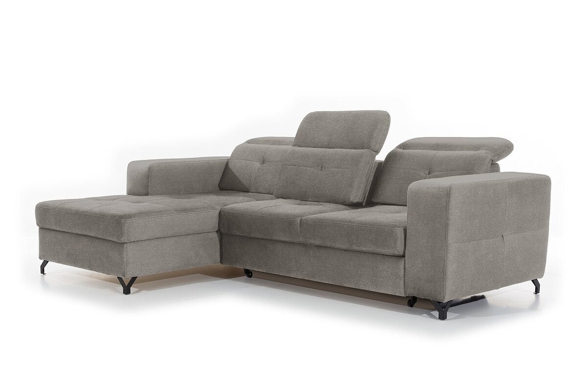 Kreisās puses stūra dīvāns Bogart Belavio, brūns cena un informācija | Stūra dīvāni | 220.lv