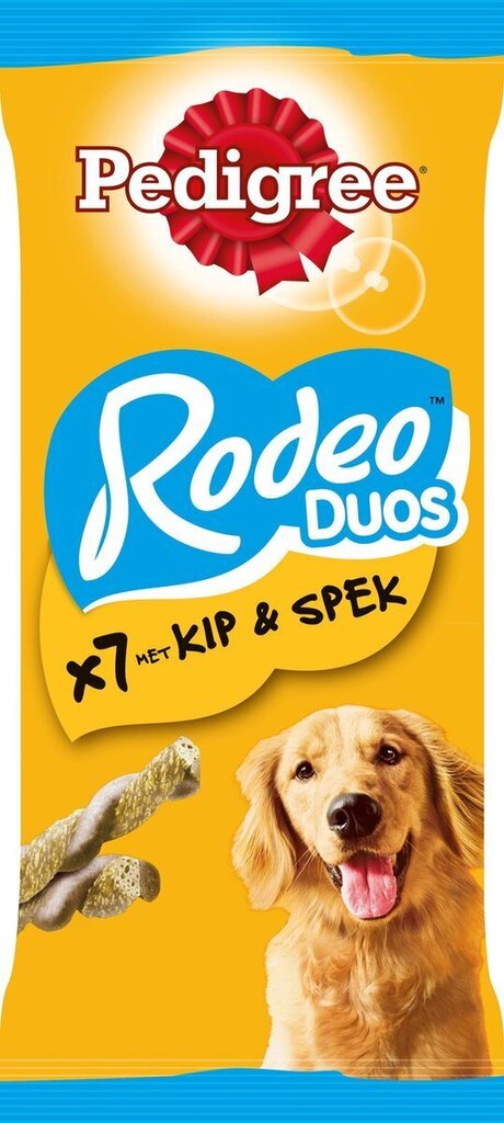 Pedigree Rodeo Duos pieaugušiem suņiem, ar vistas gaļu un bekonu, 10x123 g цена и информация | Gardumi suņiem | 220.lv