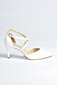 Sieviešu augstpapēžu sandales, baltas cena un informācija | Sieviešu kurpes | 220.lv