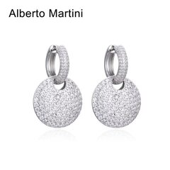 Серебряные серьги с цирконами Alberto Martini цена и информация | Серьги | 220.lv