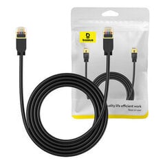 Baseus Cat 7 10Gb Ethernet RJ45 Cable 2m black цена и информация | Кабели и провода | 220.lv