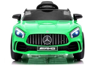 Vienvietīgs bērnu elektromobilis Mercedes GT R, zaļš cena un informācija | Bērnu elektroauto | 220.lv