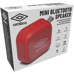 Беспроводной динамик UMBRO мощностью 3 Вт - красный цена и информация | Аудиоколонки | 220.lv