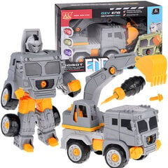 Transformera rotaļlieta 2in1, pelēka cena un informācija | Konstruktori | 220.lv