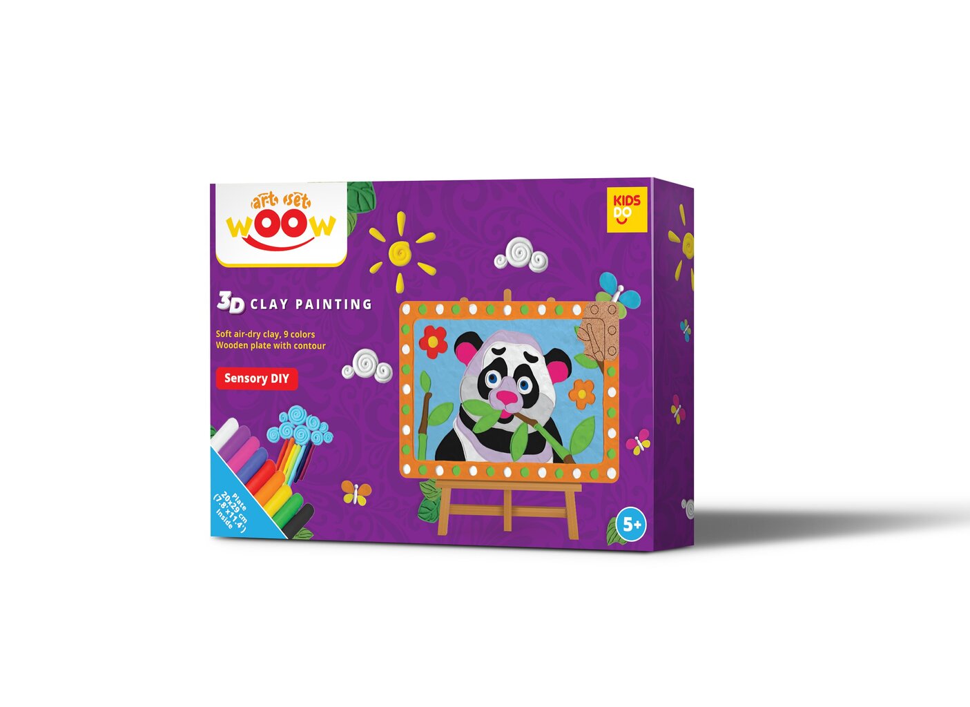 Radošs plastilīna komplekts 3D, Panda cena un informācija | Attīstošās rotaļlietas | 220.lv