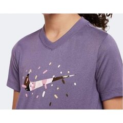 T-krekls meitenēm Nike Dri-Fit Jr DV0559 553, violets цена и информация | Рубашки для девочек | 220.lv