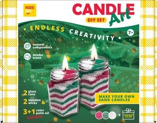 Творческий набор для создания свечей. Красный, Зеленый, Белый + 1 цвет сюрпиз цена и информация | Развивающие игрушки | 220.lv