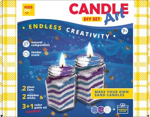 Творческий набор для создания свечей. Синий, фиолетовый, белый + 1 цвет сюрприз цена и информация | Развивающие игрушки | 220.lv