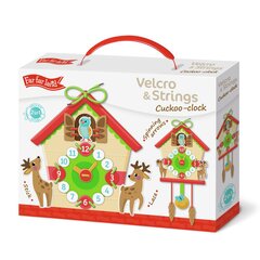 Velcro игра Липучки и Шнурки - Часы с кукушкой цена и информация | Развивающие игрушки | 220.lv