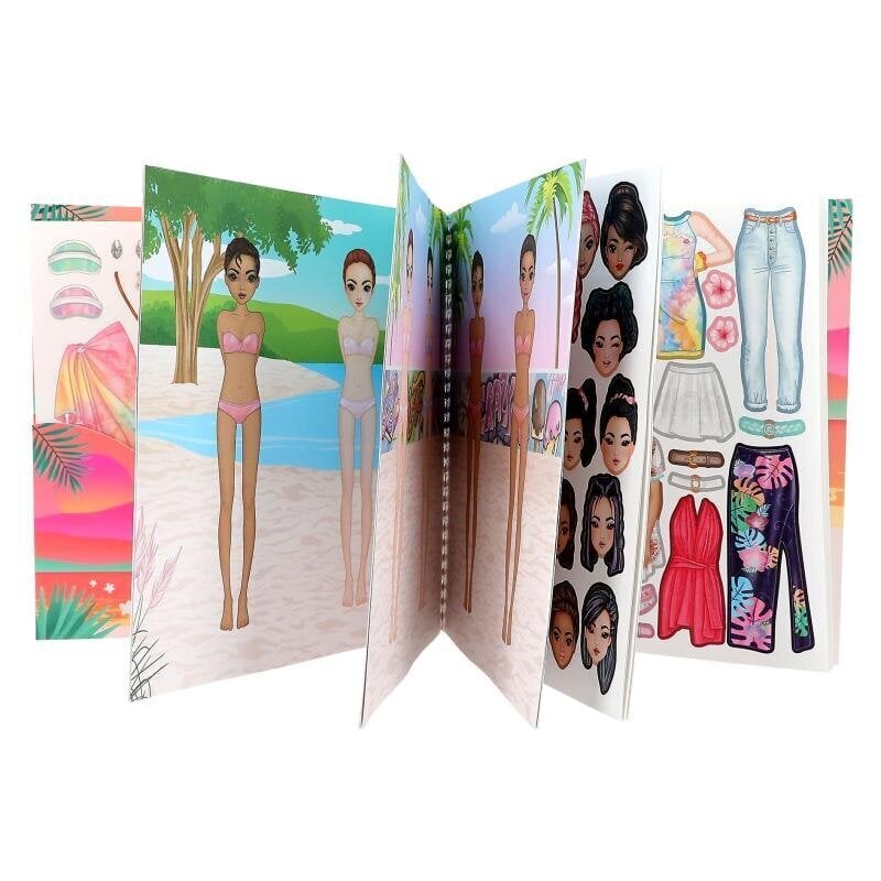 Uzlīmju grāmatā Dress Me Up Holiday cena un informācija | Krāsojamās grāmatas | 220.lv