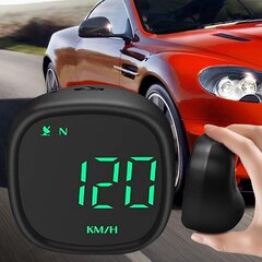 Digitālais GPS spidometrs HUD noguruma atgādinājums, melns QINGQUE cena un informācija | Auto piederumi | 220.lv