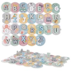 Drewniane puzzle Alfabet - nauka literek цена и информация | Развивающие игрушки | 220.lv