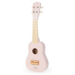 Bērnu koka ģitāra/ukulele, rozā цена и информация | Развивающие игрушки | 220.lv