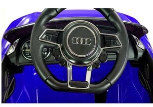 Bērnu vienvietīgs elektromobilis Audi R8 Spyder, zils cena un informācija | Elektromobīļi bērniem | 220.lv