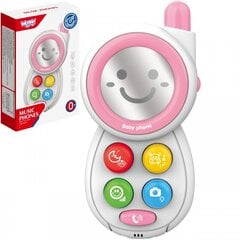 Interaktīvs mobilais tālrunis ar skaņām Woopie, rozā cena un informācija | Rotaļlietas zīdaiņiem | 220.lv