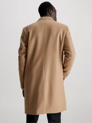 Mētelis vīriešiem Calvin Klein Recycled Wool Cashmere Camel 560077016, brūns cena un informācija | Vīriešu mēteļi | 220.lv