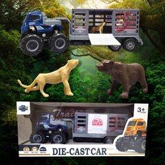 Rotaļu kravas automašīna ar dzīvniekiem, 1:43 cena un informācija | Rotaļlietas zēniem | 220.lv