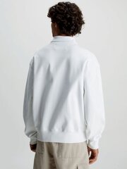 Džemperis vīriešiem Calvin Klein Jeans Institutional Rib Rugby Hwk Bright White 560076941, balts cena un informācija | Vīriešu jakas | 220.lv
