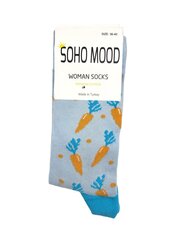 Носки унисекс Soho Mood Морковки, синие цена и информация | Женские носки | 220.lv