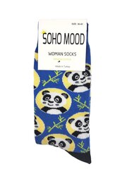 Носки унисекс Soho Mood Панды, синие цена и информация | Женские носки | 220.lv