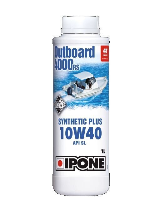Sintētiskā 4T ūdens transporta dzinēja eļļa Ipone Outboard 4000 RS 10W40, 800573, 1 l цена и информация | Moto eļļas | 220.lv