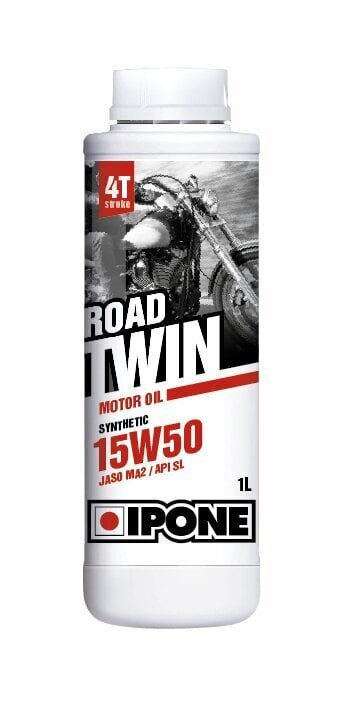 Sintētiskā speciālā 4T motoreļļa Ipone Road Twin 15W50, 800049, 1 l цена и информация | Moto eļļas | 220.lv