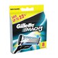 Gillette Mach 3 skuvekļa asmeņu komplekts, 8 gab cena un informācija | Skūšanās piederumi, kosmētika | 220.lv