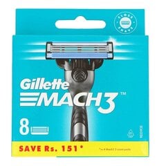 Набор лезвий для бритвы Gillette Mach 3, 8 штук цена и информация | Косметика и средства для бритья | 220.lv